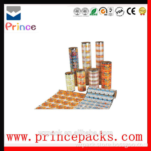 plastic printed film roll for packaging food, cleaners, juice ...Flexo & Roto printing
